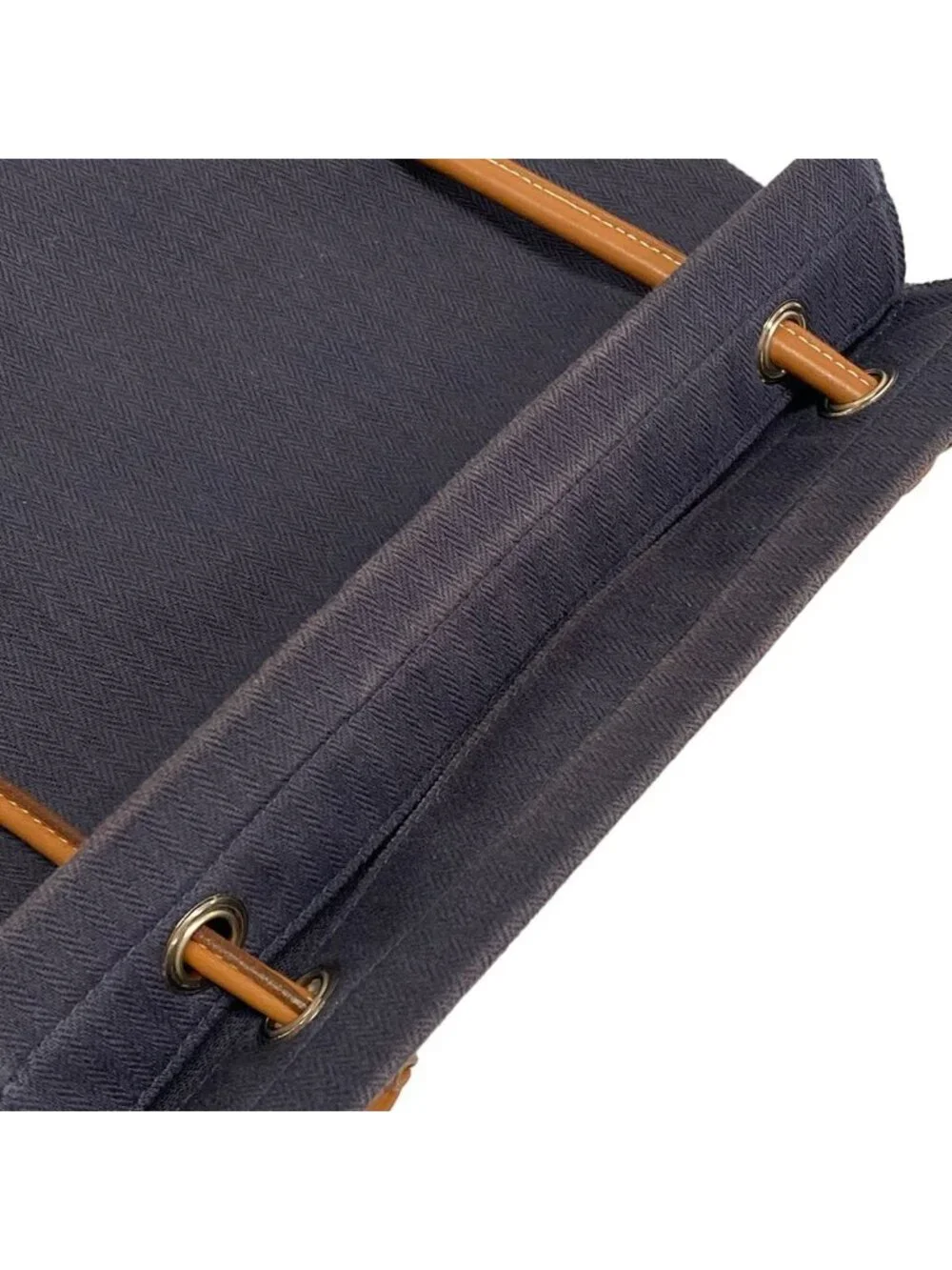 Hermes Shoulder Bag Aline MM Navy Brown Red Leather